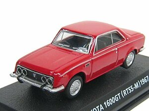 コナミ 1/64 絶版名車コレクション Vol,4 トヨタ 1600GT (コロナGT) 型式RT55-M 1967 赤(中古品)　(shin