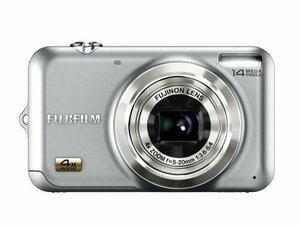 【中古 良品】 FUJIFILM デジタルカメラ FinePix JX180 シルバー 1410万画素 光学4倍ズーム 広　(shin