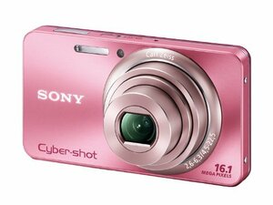 【中古 良品】 ソニー SONY デジタルカメラ Cybershot W570 1610万画素CCD 光学ｘ5 ピンク DSC　(shin