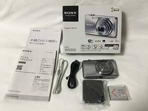 【中古 良品】 SONY デジタルカメラ Cyber-shot WX200 1890万画素 光学10倍 シルバー DSC-WX20　(shin