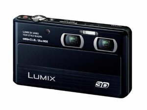 【中古 良品】 Panasonic デジタルカメラ ルミックス 3D1 光学4倍 ブラック DMC-3D1-K　(shin