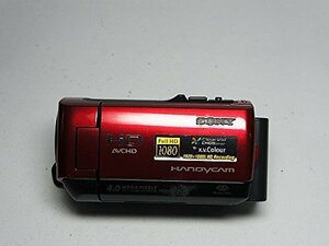 (中古品)ソニー SONY デジタルHDビデオカメラレコーダー ハンディーカム CX120 レッ　(shin