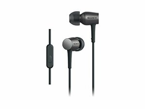 ソニー イヤホン h.ear in MDR-EX750AP : ハイレゾ対応 カナル型 リモコン・マイク付き チャコールブラック MDR　(shin