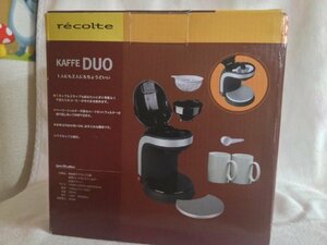 KAFFE DUO 2カップコーヒーメーカー ブラック AC100V KD-1(B)　(shin