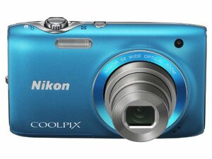 【中古 良品】 NikonデジタルカメラCOOLPIX S3100 カジュアルブルー S3100BL　(shin