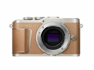 OLYMPUS ミラーレス一眼カメラ PEN E-PL9 ボディー ブラウン(中古品)　(shin