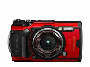 OLYMPUS デジタルカメラ Tough TG-6 レッド 1200万画素CMOS F2.0 15m 防水 100kgf耐荷重 GPS 内蔵Wi-Fi TG-6RED(中古品)　(shin