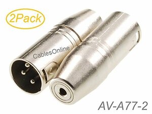 (中古品)CablesOnline 2?- Pack XLR 3?- Pinオスto 3.5?MM ( 1?/ 8インチ) TRSメス　(shin