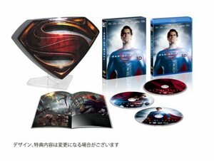 マン・オブ・スティール “S”シールド プレミアムBOX 3D付き (5,000BOX限定生産) [Blu-ray](中古 未使用品)　(shin