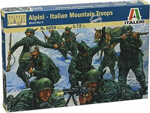 イタレリ 1/72 WW.II イタリア軍山岳兵 プラモデル IT6059(中古品)　(shin