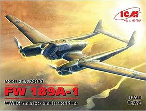 ICM 1/72 フォッケウルフ FW189A-1 72291 プラモデル(中古品)　(shin