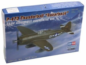 ホビーボス 1/72 エアクラフトシリーズ P-47D サンダーボルトレイザーバック プラモデル(中古 未使用品)　(shin