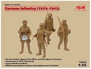 ICM 1/35 ドイツ歩兵 1939-1942 プラモデル 35639(中古品)　(shin