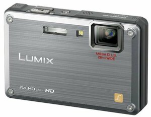 【中古 良品】 Panasonic 防水デジタルカメラ LUMIX (ルミックス) FT1 ソリッドシルバー DMC-F　(shin