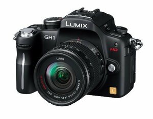 パナソニック デジタル一眼カメラ GH1 レンズキット コンフォートブラック DMC-GH1A-K(中古品)　(shin
