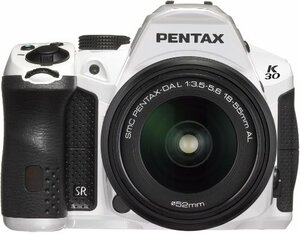 PENTAX デジタル一眼レフカメラ K-30 レンズキット [DAL18-55mm] クリスタルホワイト K-30LK18-55 C-　(shin