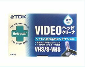 TDK ビデオヘッドクリーナー 湿式 VHS/S-VHS用 TCW-22F(中古 未使用品)　(shin