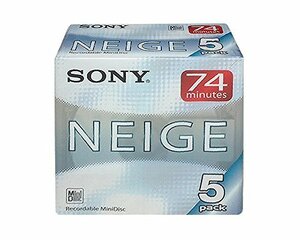 (中古品)SONY 録音用MD(ミニディスク) Neige ネージュ 74分 5枚 5MDW74NEB　(shin