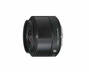 SIGMA 単焦点広角レンズ Art 19mm F2.8 DN ブラック マイクロフォーサーズ用 ミラーレスカメラ専用 929732(中古品)　(shin