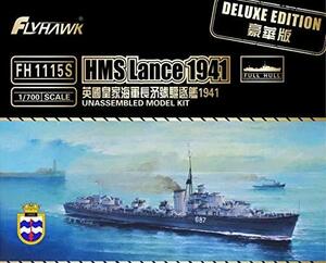 フライホークモデル 1/700 イギリス海軍駆逐艦 ランス 1941年 デラックスエ(未使用・未開封品)　(shin