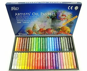 Gallery 画材 オイル パステル 48色 50本セット ARTIST'S OIL PASTELS めく(未使用品)　(shin