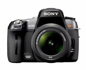 ソニー SONY デジタル一眼レフ α550 ズームレンズキット DT 18-55mm F3.5-5.6 SAM付属 DSLRA550L　(shin