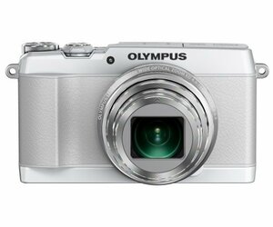 【中古 良品】 OLYMPUS デジタルカメラ STYLUS SH-1 ホワイト 光学式5軸手ぶれ補正 光学24倍&　(shin