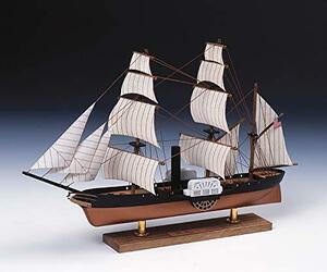 ウッディジョー 帆船 ミニ帆船3 黒船 木製模型(中古品)　(shin