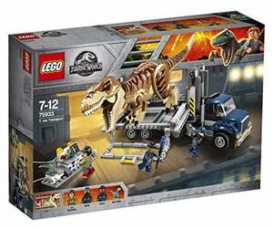 LEGO ジュラシック・ワールド T-レックスの輸送 75933 恐竜プレイセット おもちゃのトラック付き 609ピース(中古 未使用品)　(shin