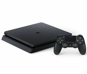 PlayStation 4 ジェット・ブラック 500GB (CUH-2100AB01)【メーカー生産終了】(中古品)　(shin