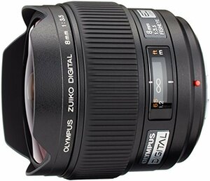 【中古 良品】 OLYMPUS 対角線魚眼レンズ ZUIKO DIGITAL ED 8mm F3.5 Fisheye　(shin