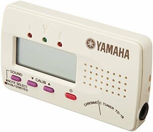 ヤマハ YAMAHA クロマチックチューナー ホワイト TD-18WE(中古品)　(shin