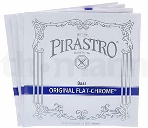 PIRASTRO ORIGINAL FLAT-CHROME オリジナルフラットクローム コントラバス弦セット(中古品)　(shin