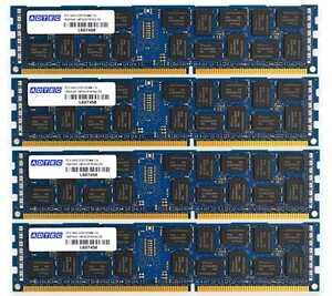 アドテック サーバー用 DDR3-1866 RDIMM 8GBx4枚組 DR ADS14900D-R8GD4(中古品)　(shin