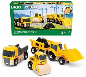 BRIO WORLD(ブリオワールド) 工事車両セット 対象年齢 3歳~ ( 電車 おもちゃ 木製 レール ) 33658(中古品)　(shin