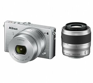 Nikon ミラーレス一眼 Nikon1 J4 ダブルズームキット シルバー J4WZSL(中古品)　(shin