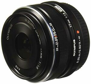 OLYMPUS 単焦点レンズ M.ZUIKO DIGITAL 17mm F1.8 ブラック(中古品)　(shin