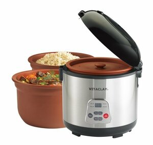 VitaClay VF7700-6 Chef Gourmet 6-Cup Rice and Slow Cooker by VitaClay(中古 未使用品)　(shin