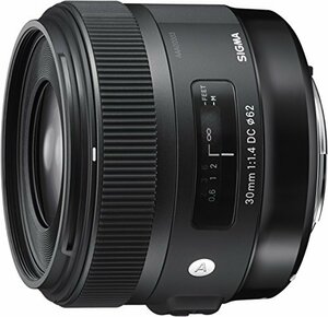 【中古 良品】 SIGMA 単焦点レンズ Art 30mm F1.4 DC HSM キヤノン用 APS-C専用 301545　(shin