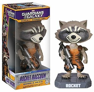 Funko - Bobble-head Wacky Wobbler Guardians of the Galaxy Rocket Raccoon 18cm - 0849803039622 [並行輸入品](中古 未使用品)　(shin