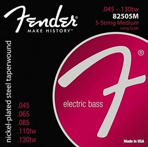 Fender エレキベース弦 8250 Bass Strings Nickel Plated Steel Taper Wound (中古品)　(shin