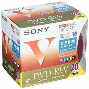 ソニー ビデオ用DVD-RW 120分 1-2倍速 20枚パック 20DMW12HXS(中古品)　(shin