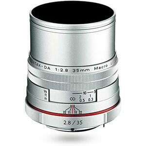 HD PENTAX-DA 35mmF2.8 Macro Limited シルバー 等倍マクロ 標準レンズ, DA リミテッドレンズシリーズ, アルミ削り出 (中古品)　(shin