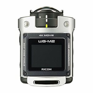 RICOH 防水アクションカメラ WG-M2 シルバー 4K動画 超広角204度 ハウジング不要 防水20m 耐衝撃2m 03813(中古品)　(shin