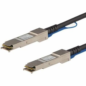 StarTech.com QSFP+ DAC Twnax ケーブル 5m MSA準拠 40GbE パッシブダイレクトアタッチケーブ(中古品)　(shin