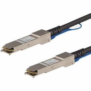 StarTech.com QSFP+ DAC Twnax ケーブル 1m Cisco製QSFP-H40G-CU1M互換 40GbE(中古品)　(shin