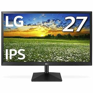 LG モニター ディスプレイ 27MK430H-B 27インチ/フルHD/IPS 非光沢/HDMI端子付/ブルーライト低減機能/F(中古品)　(shin