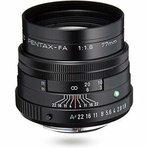 【中古 良品】 PENTAX リミテッドレンズ 望遠単焦点レンズ FA77mmF1.8 Limited ブラック Kマウ　(shin