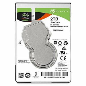 Seagate FireCuda 2.5” 2TB SSHD 内蔵ハードディスク 5年保証 6Gb/s MLC/8GB 5400r(中古品)　(shin