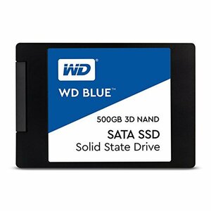 (中古品)WD 内蔵SSD 2.5インチ / 500GB / WD Blue 3D / SATA3.0 / 5年保証 / WDS500　(shin
